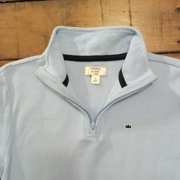 Crown & Ivy Kids Light Blue Boys Sweater Pullover Size Medium - Picture 3 of 4